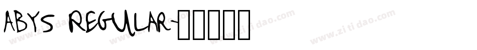 Abys Regular字体转换